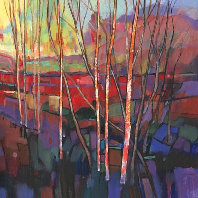 Patchwork Trees I by Tim O'Toole framed wall art