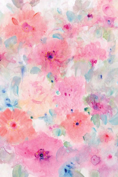 Bright Floral Design I by Tim O'Toole framed wall art