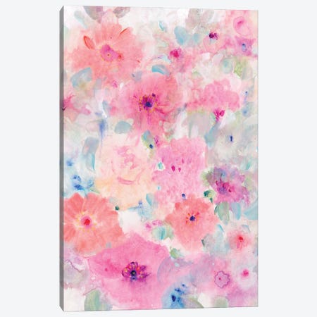 Bright Floral Design I Canvas Print #TOT730} by Tim OToole Canvas Print