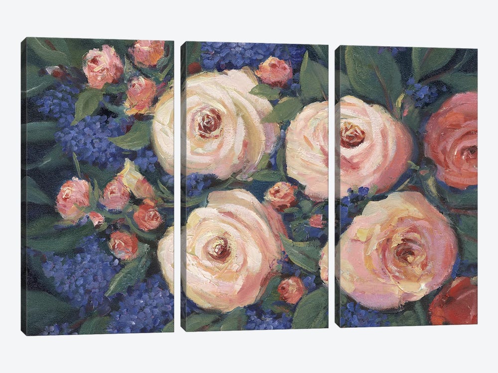 Floral Touch I by Tim OToole 3-piece Canvas Print