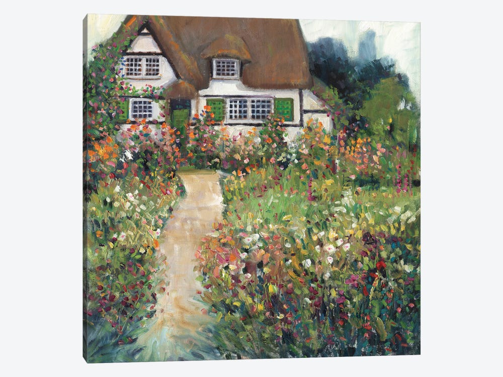 Garden Cottage II by Tim OToole 1-piece Canvas Artwork