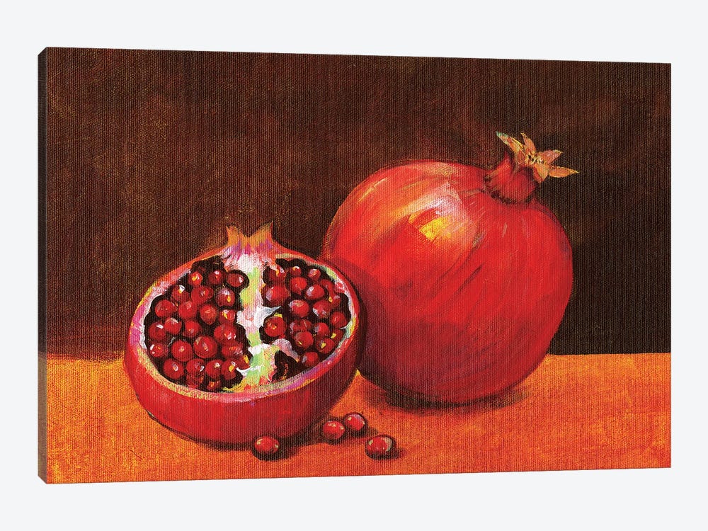 Pomegranate Still Life II by Tim OToole 1-piece Canvas Art Print