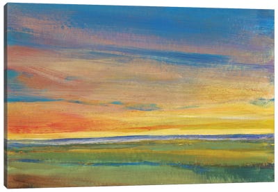 Fading Light I Canvas Art Print - Cloudy Sunset Art