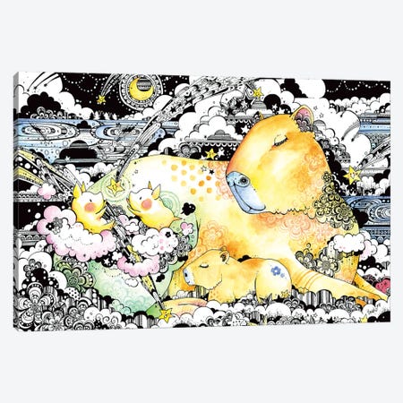 Capybara Canvas Print #TOZ14} by Taeko Ozaki Canvas Print