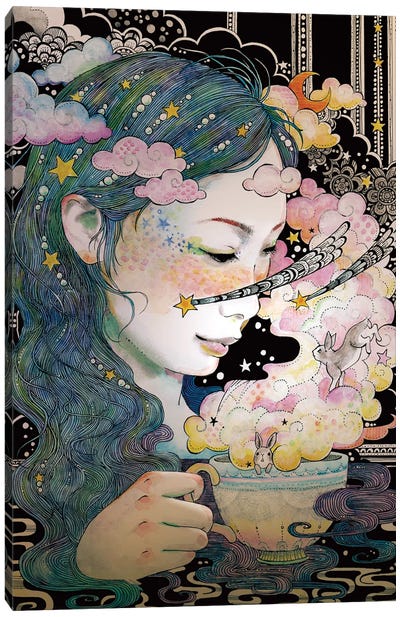 Tee Time Canvas Art Print - Taeko Ozaki