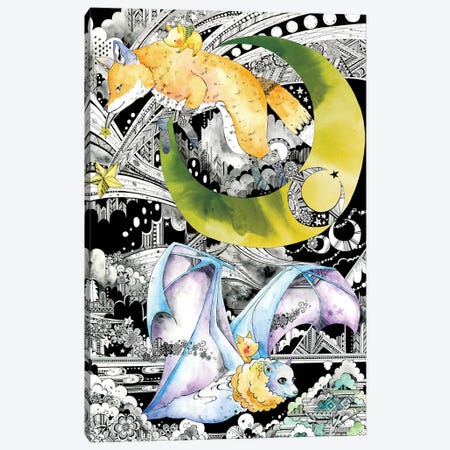 Flying Fox Canvas Print #TOZ19} by Taeko Ozaki Canvas Art