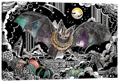 Bat Canvas Art Print - Taeko Ozaki