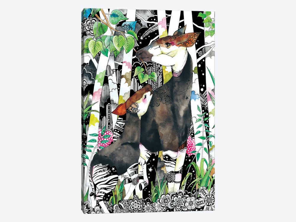 Okapi by Taeko Ozaki 1-piece Canvas Wall Art