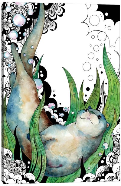Otter Canvas Art Print - Taeko Ozaki
