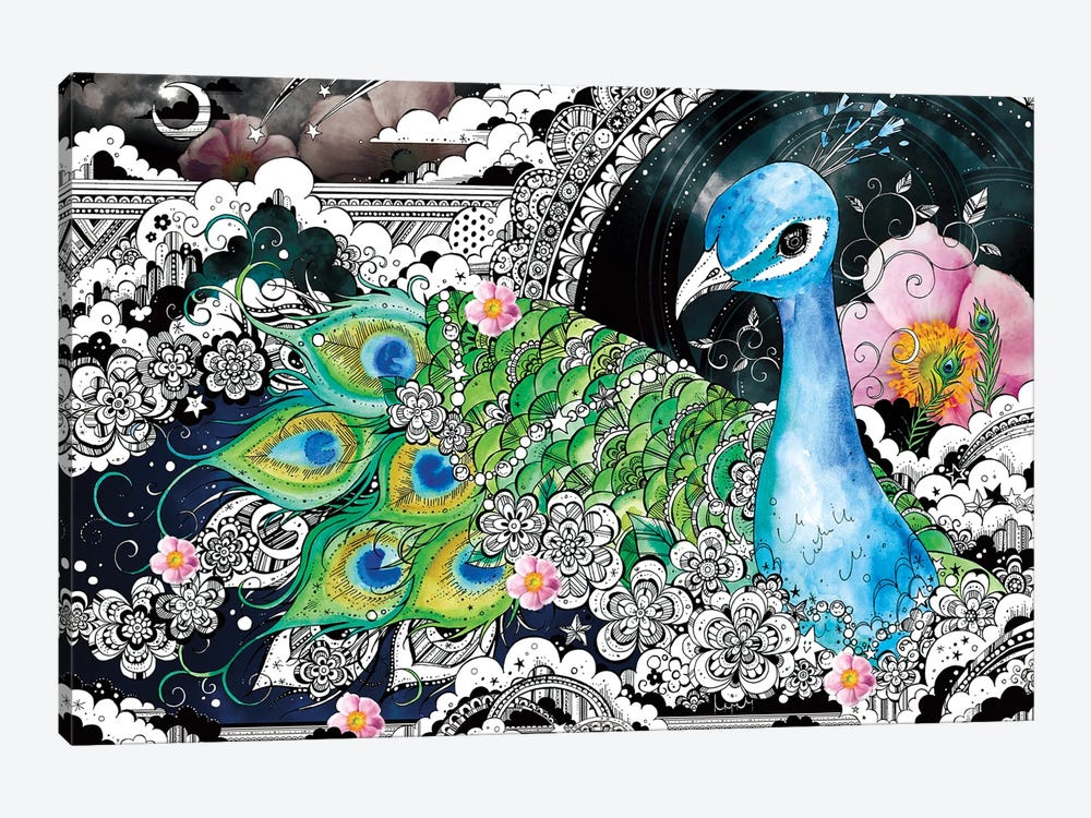 Peacock by Taeko Ozaki 1-piece Art Print