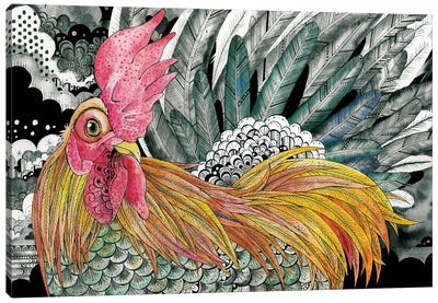 Cock Canvas Art Print - Taeko Ozaki