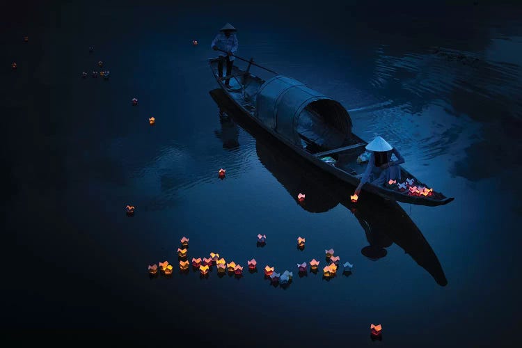 Lighting In River by Trung Pham wall art