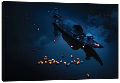 Lighting In River Canvas Art Print - Trung Pham