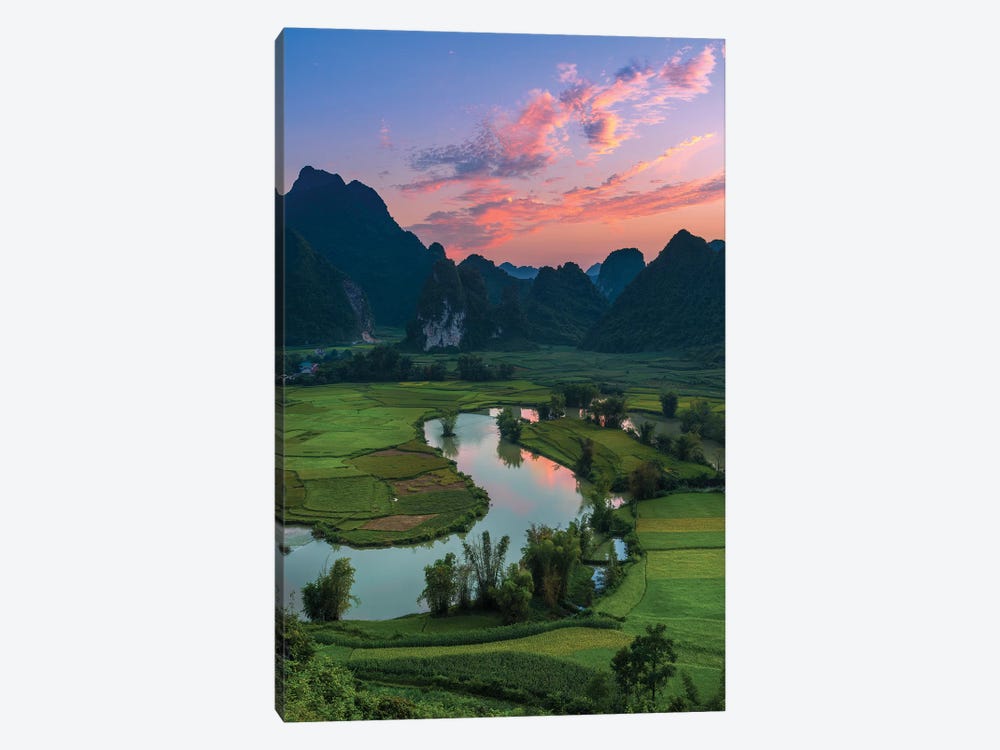 Phong Nam In Sunset by Trung Pham 1-piece Canvas Print