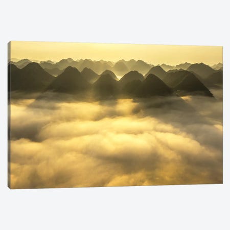 Sunrise In Bac Son Valley Canvas Print #TPH38} by Trung Pham Canvas Print