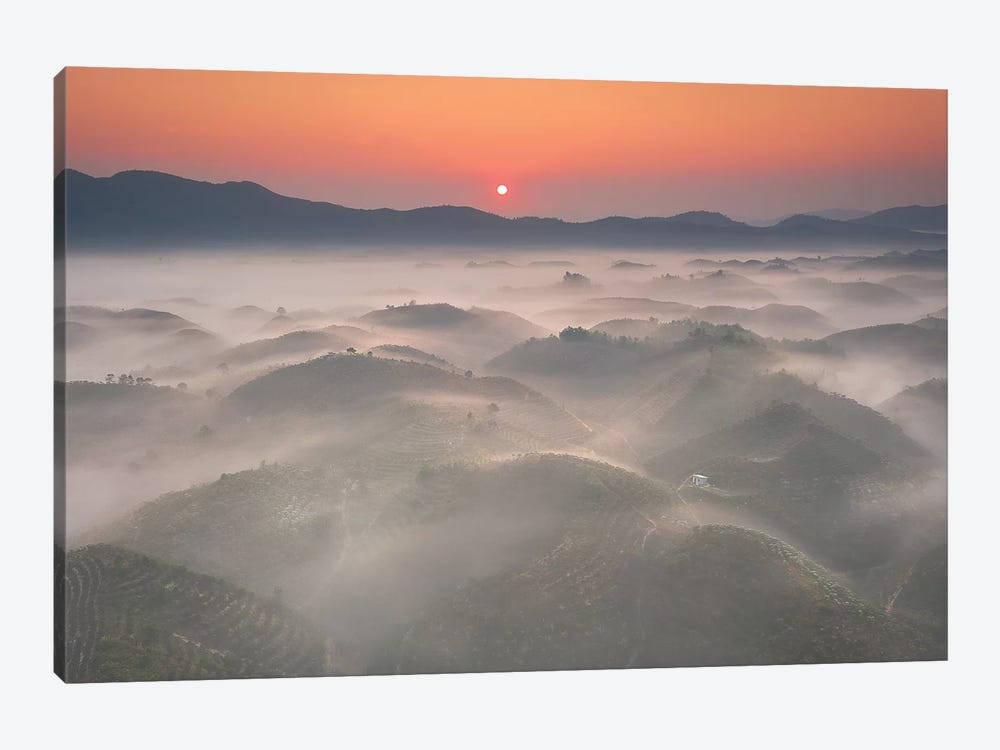 Sunrise In Highland by Trung Pham 1-piece Canvas Art Print