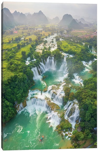 Ban Gioc Waterfall Canvas Art Print - Vietnam