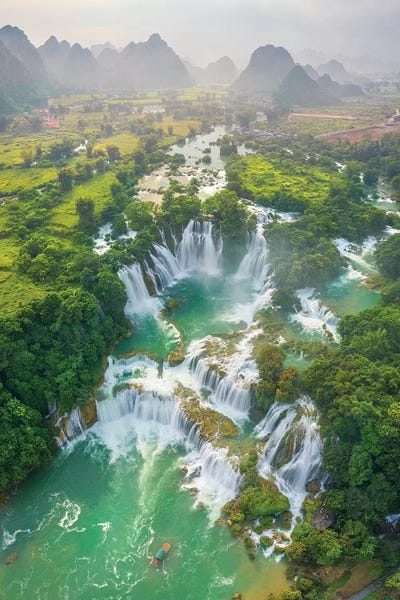 Trung Pham: Ban Gioc Waterfall by Trung Pham