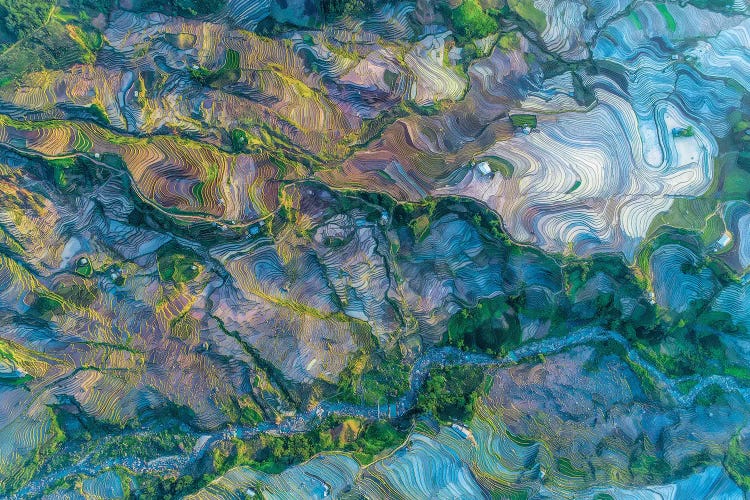 Waterfall Season In Terraces