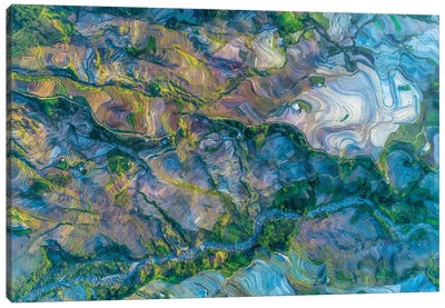 Waterfall Season In Terraces Canvas Art Print - Trung Pham