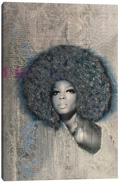 Diana Ross Canvas Art Print - Tina Psoinos