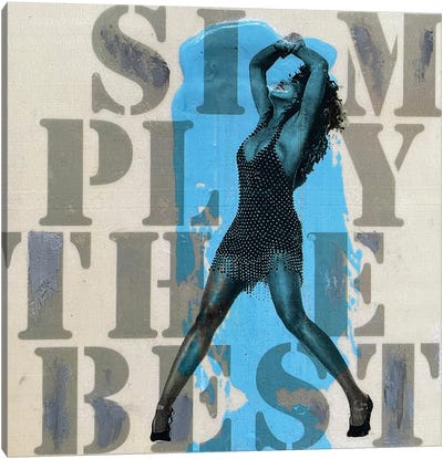 Tina Turner Simply The Best Canvas Art Print - Tina Psoinos