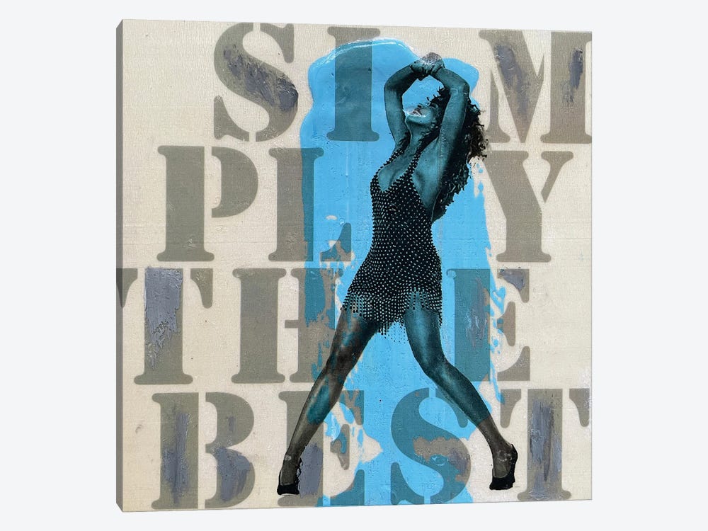 Tina Turner Simply The Best by Tina Psoinos 1-piece Canvas Art Print