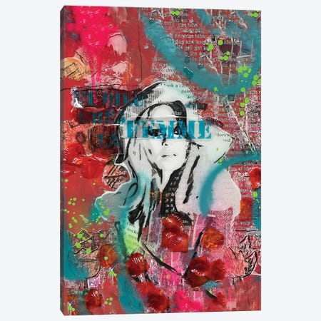 Brigitte Bardot God Created Woman Canvas Print #TPI1} by Tina Psoinos Canvas Wall Art