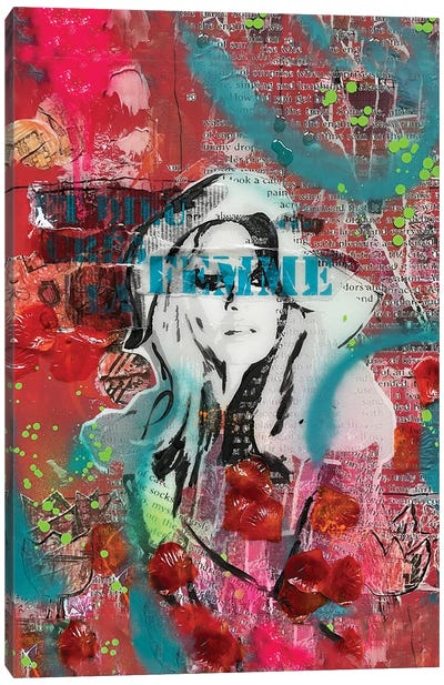Brigitte Bardot God Created Woman Canvas Art Print - Tina Psoinos