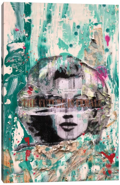 Marilyn Monroe The Future Is Female Canvas Art Print - Tina Psoinos