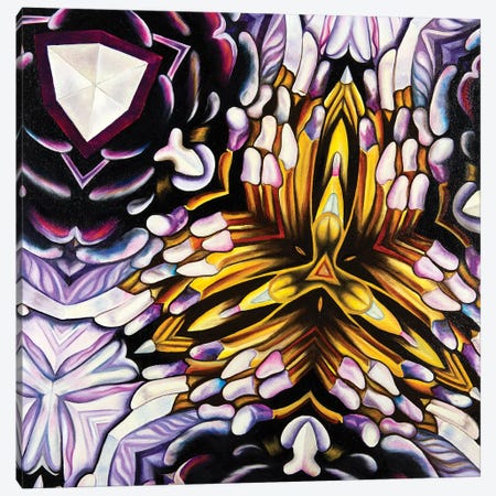 Purple Kal Canvas Print #TPL23} by Natalie Toplass Canvas Artwork