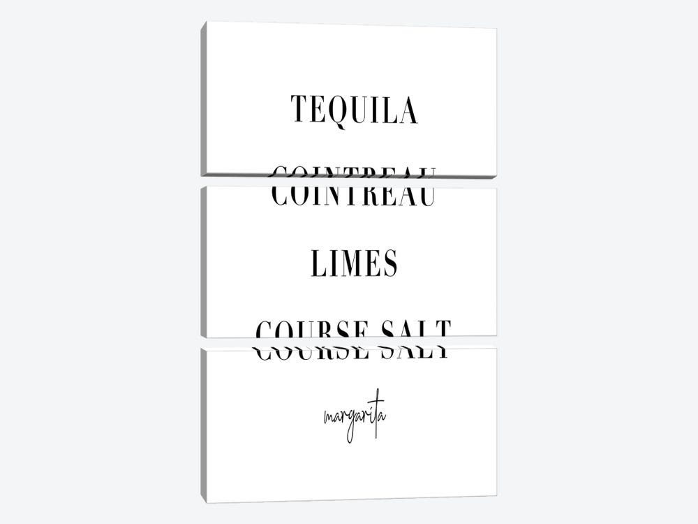 Margarita Cocktail Recipe by Typologie Paper Co 3-piece Canvas Art