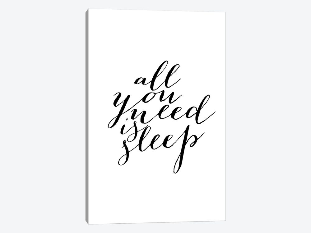 All You Need Is Sleep by Typologie Paper Co 1-piece Canvas Artwork