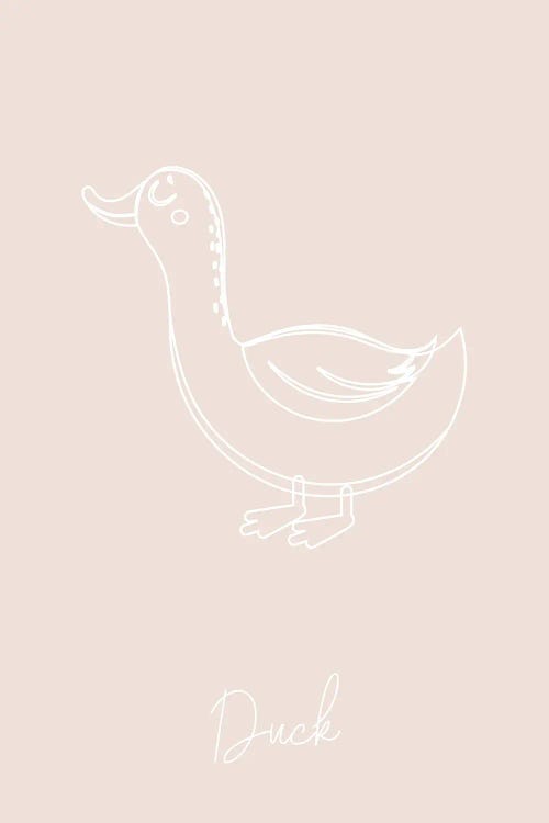 Nursery Duck Line Art