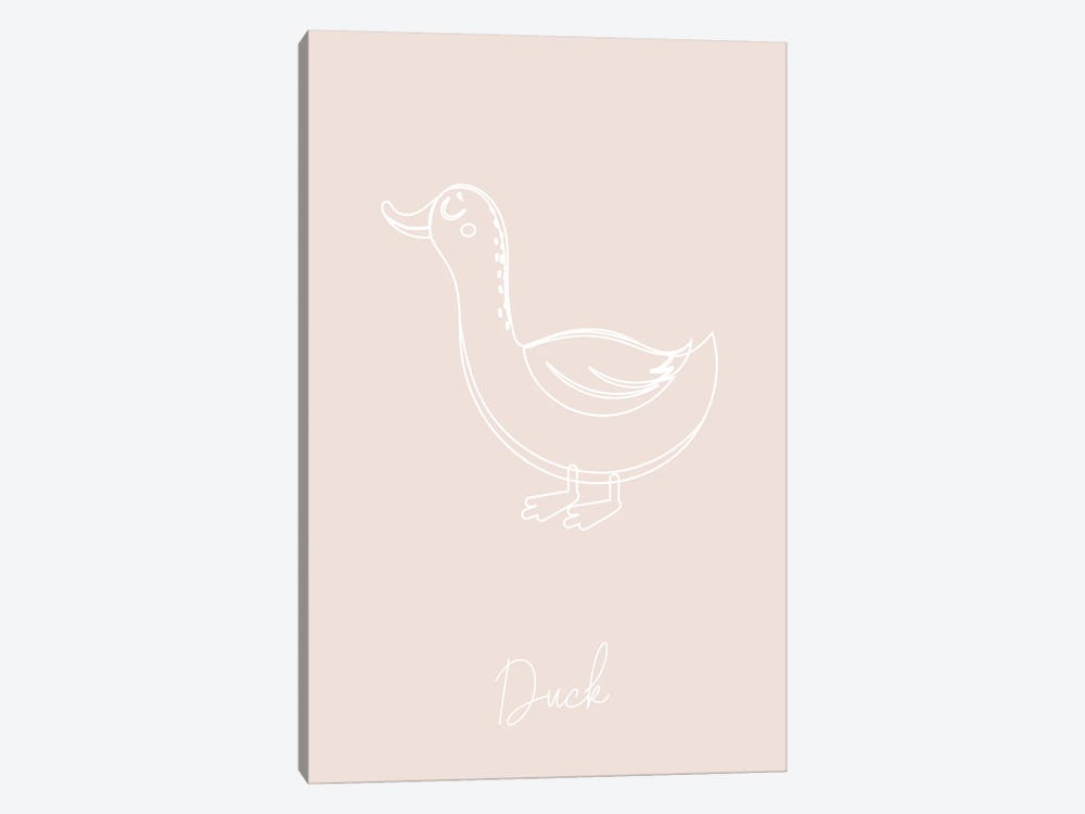 Nursery Duck Line Art by Typologie Paper Co 1-piece Art Print