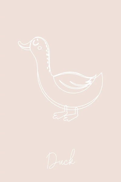 Nursery Duck Line Art