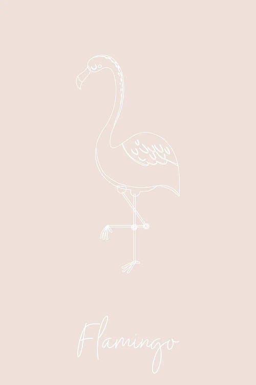 Nursery Flamingo Line Art