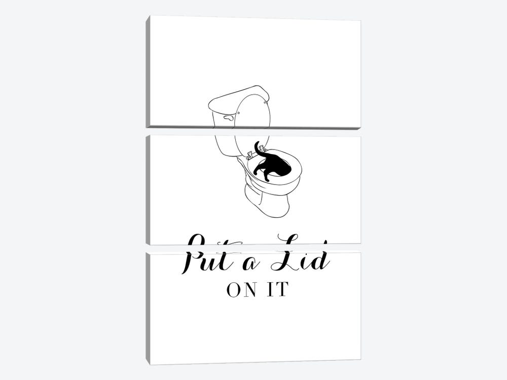 Put A Lid On It by Typologie Paper Co 3-piece Canvas Art