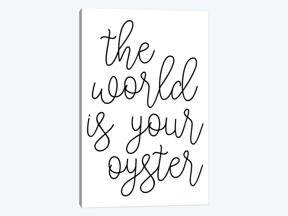The World Is Your Oyster by Typologie Paper Co 1-piece Canvas Art Print