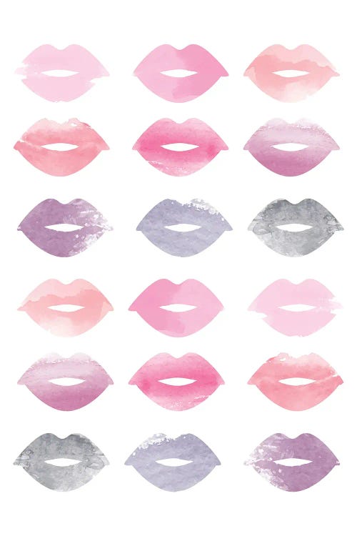 Watercolor Lips Multiple