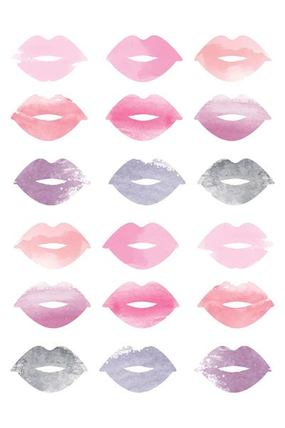 Lips: Watercolor Lips Multiple by Typologie Paper Co