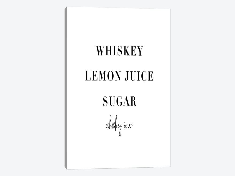 Whiskey Sour Cocktail Recipe by Typologie Paper Co 1-piece Canvas Art