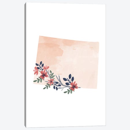 Colorado Floral Watercolor Canvas Print #TPP23} by Typologie Paper Co Canvas Wall Art