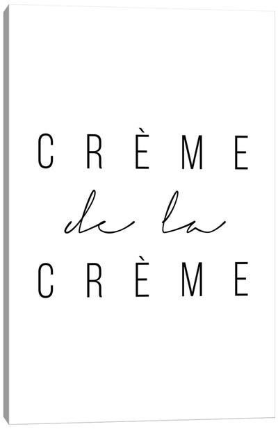 Creme De La Creme Canvas Art Print - Typologie Paper Co
