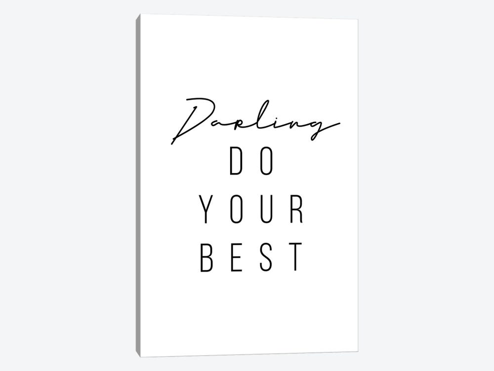 Darling Do Your Best by Typologie Paper Co 1-piece Canvas Art Print