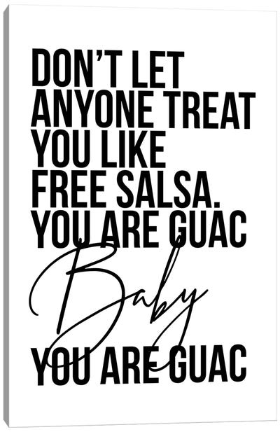 You Are Guac Baby Canvas Art Print - Typologie Paper Co