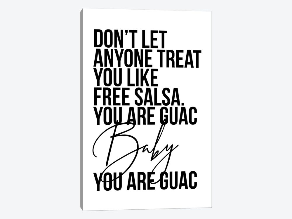 You Are Guac Baby by Typologie Paper Co 1-piece Canvas Art Print