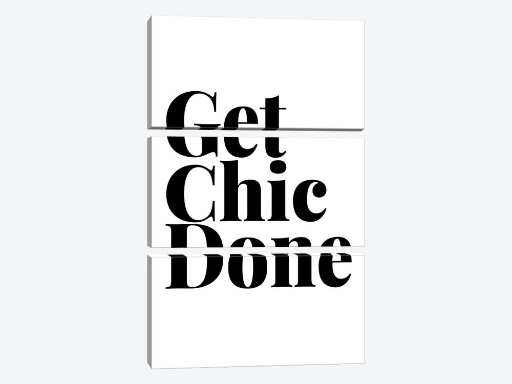Get Chic Done by Typologie Paper Co 3-piece Canvas Art Print