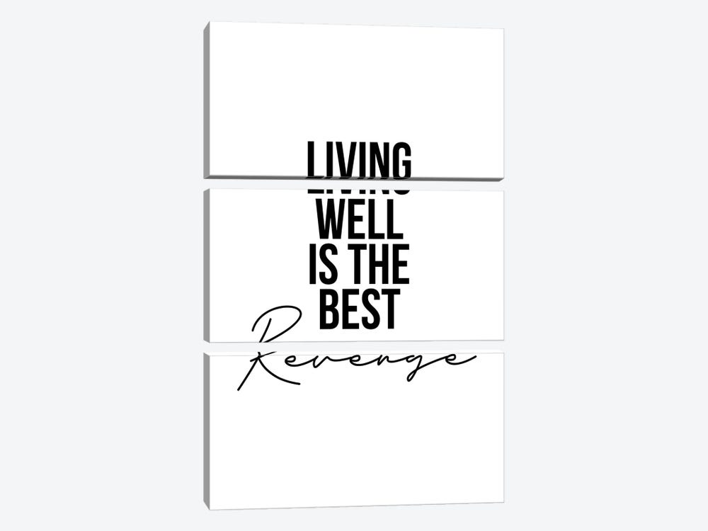 Living Well Is The Best Revenge by Typologie Paper Co 3-piece Art Print