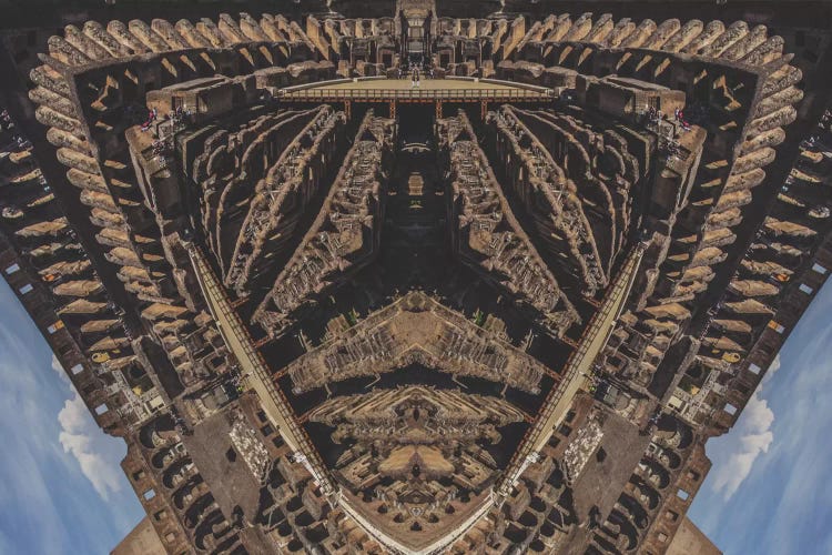 Colosseum by 5by5collective canvas print